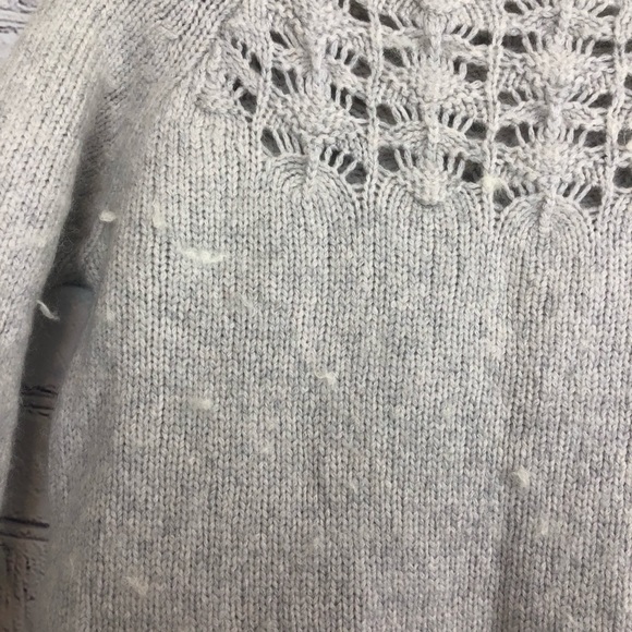 Anthropologie Moth Tunic Sweater Gray Wool Sz Sm - Picture 4 of 8